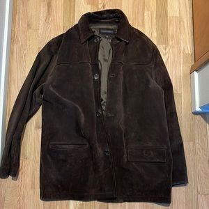 Brown Leather Banana Republic Coat.